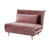 Antique Pink Single Velvet Day Bed Sofa